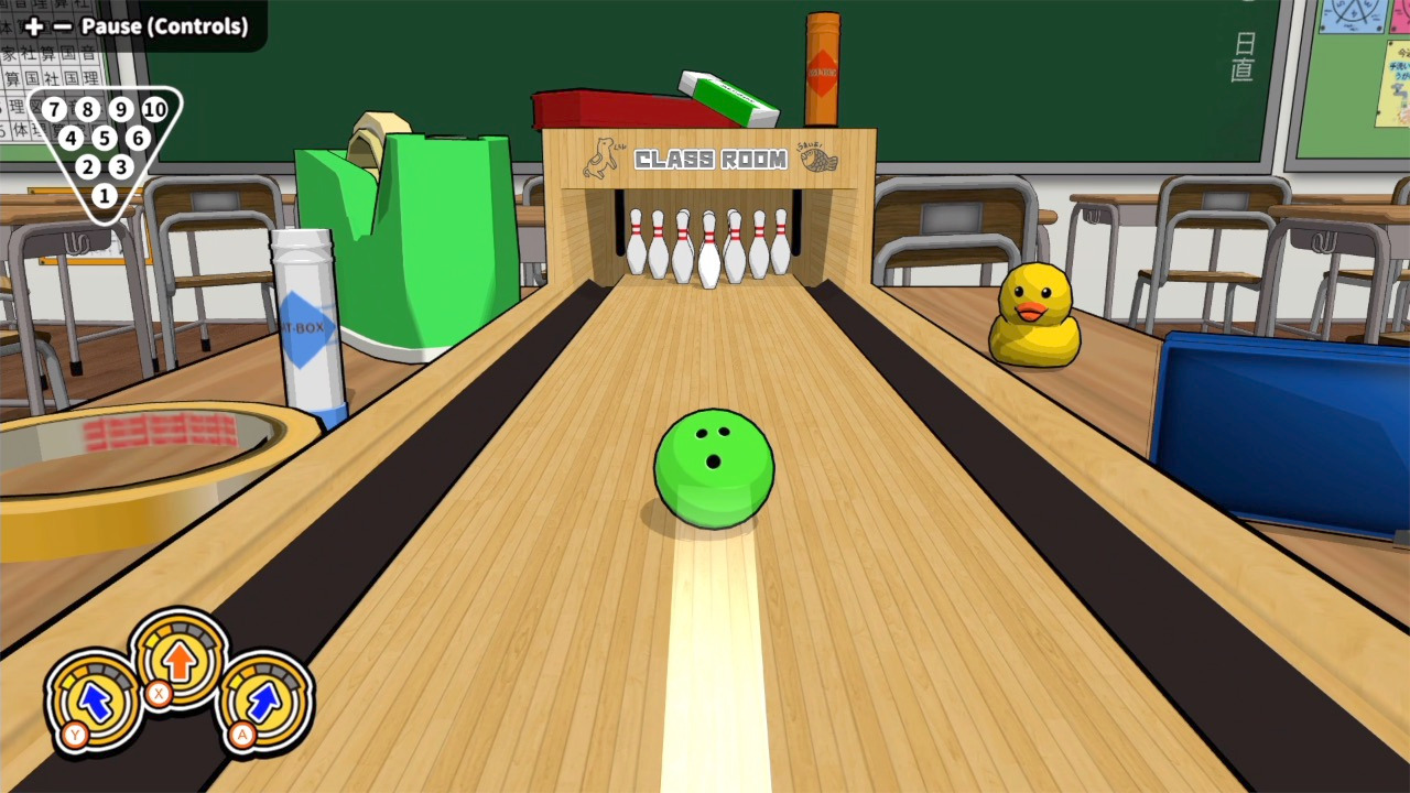 classic desktop bowling set